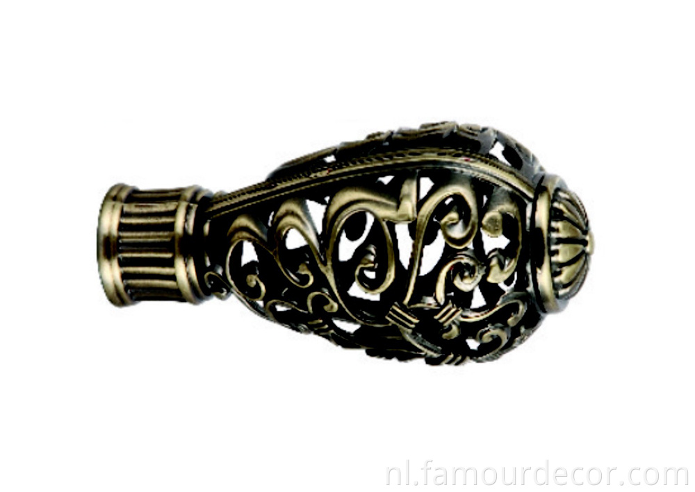 Classic Carved Hardware Telescopic Curtain Rod